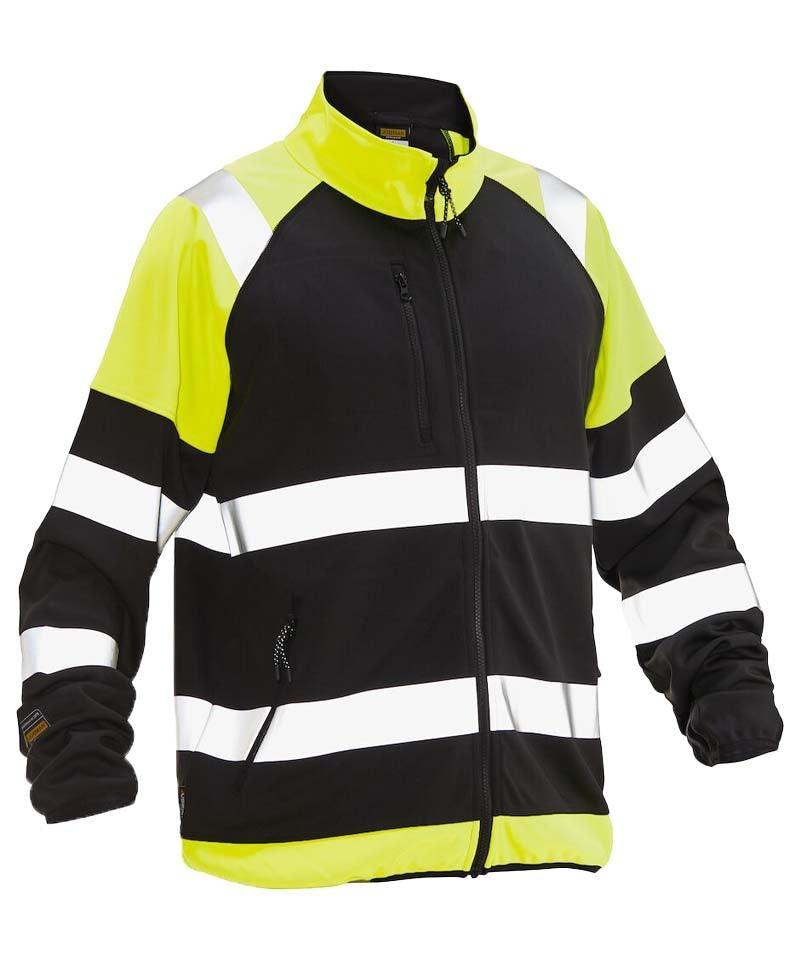Softshell jas high-vis Jobman 5127 geel
