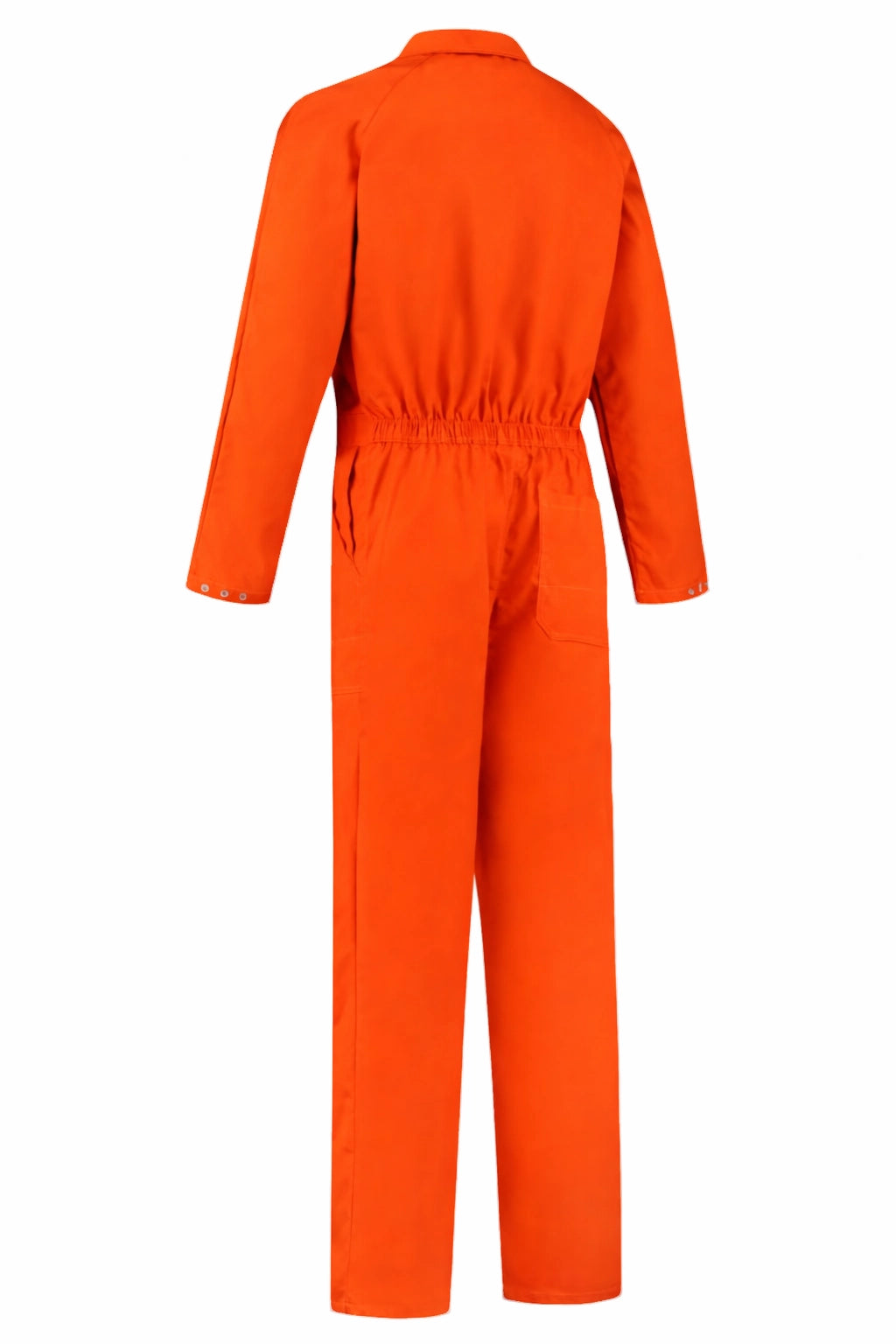 Overall Drukknoop polyester/katoen oranje achterkant