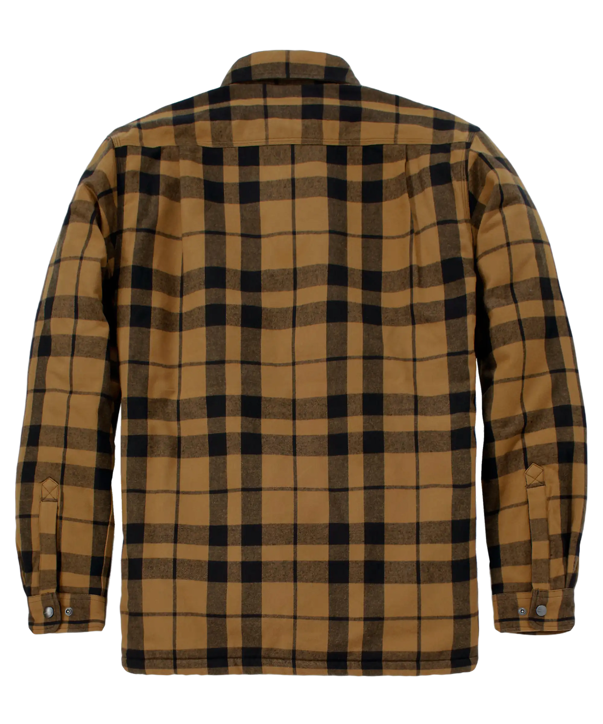 Carhartt gevoerd overhemd 107017 Bruin achterkant