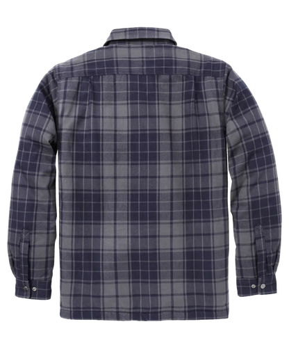 Carhartt gevoerd overhemd 107017 Navy achterkant