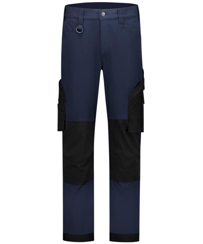 4-Way stretch ripstop Werkbroek  navy voorkant