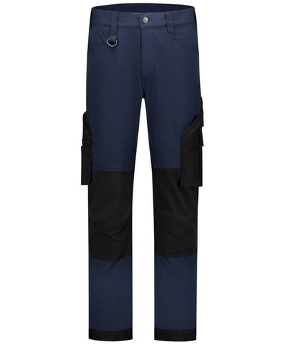 4-Way stretch ripstop Werkbroek  navy voorkant