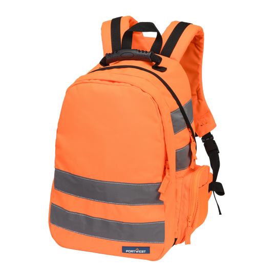 High-vis rugzak oranje voorkant
