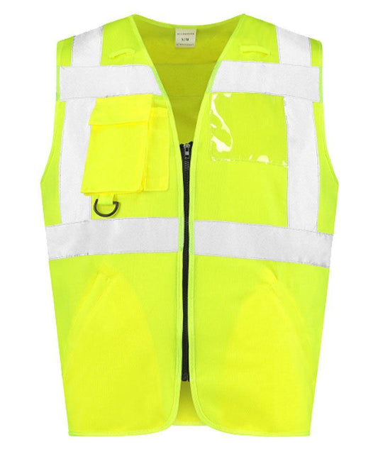 RWS veiligheidshesje met rits geel