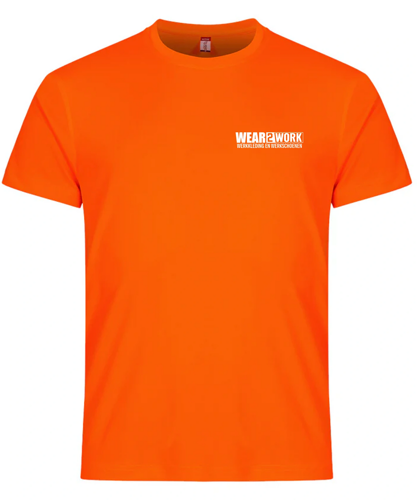 Oranje T-shirt van de Kaart voorkant