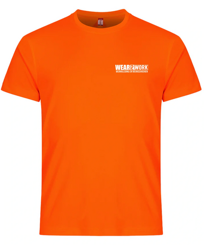 Oranje T-shirt van de Kaart voorkant