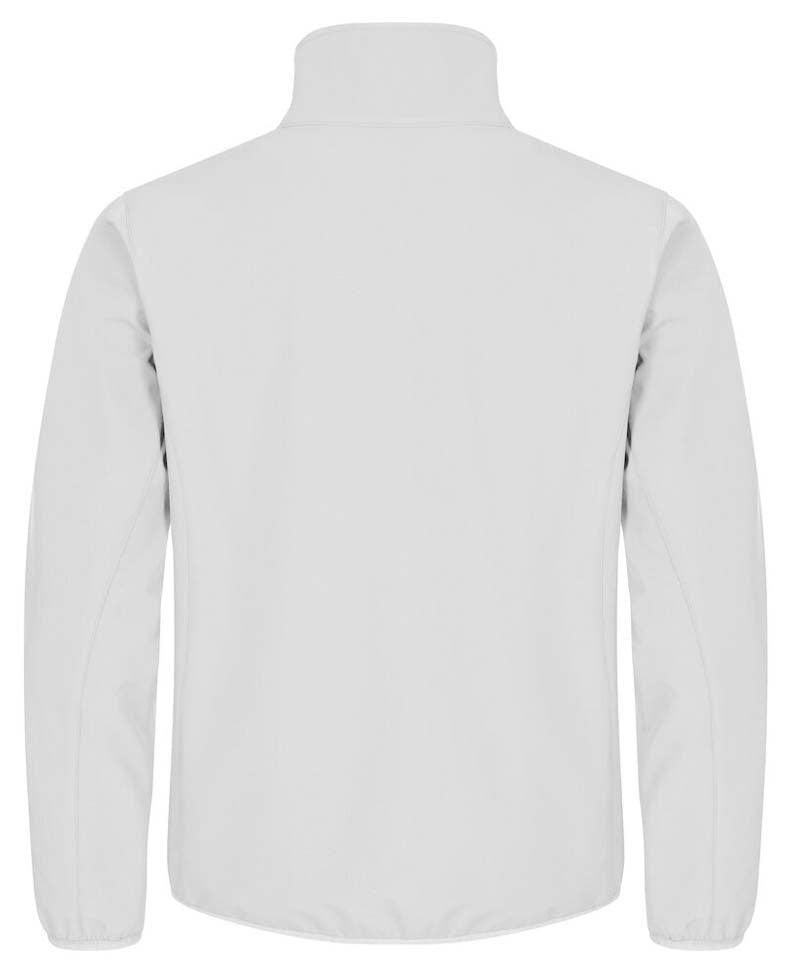 Softshell jas Clique classic wit achterkant