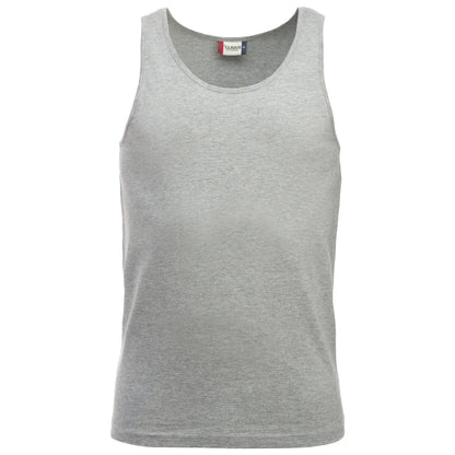 Tanktop classic Clique lichtgrijs voorkant