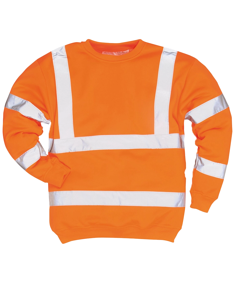 Portwest High-Visibility Sweater oranje B303 liggend