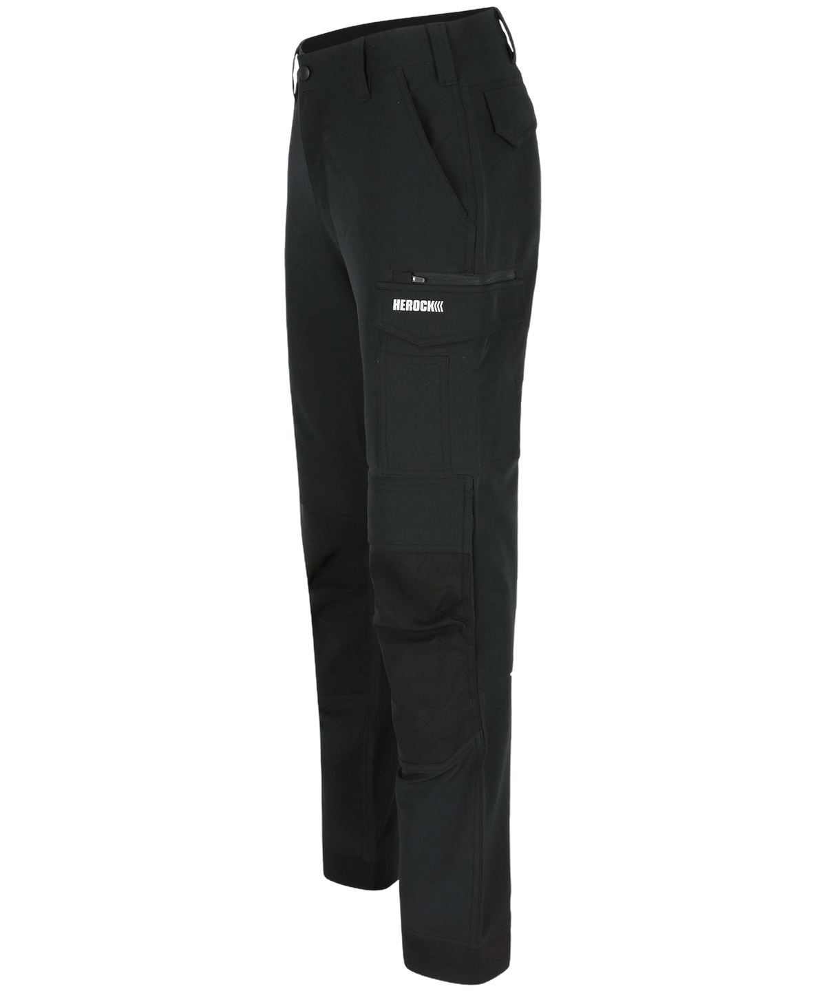 Herock Stretch Werkbroek Gunnar zwart zijkant links