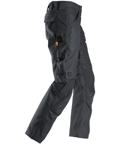 Snickers werkbroek canvas 6324 grijs rechts