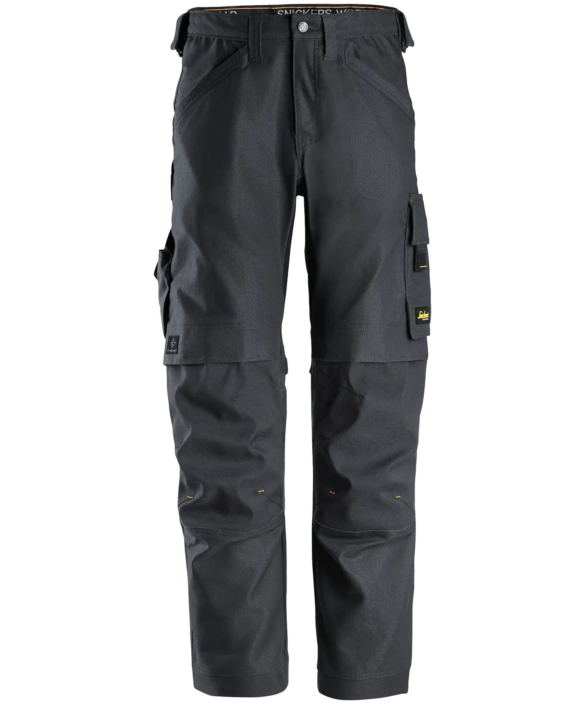 Snickers werkbroek canvas 6324 zwart voorkant
