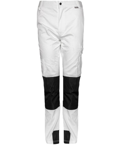 Oxxa schilderswerkbroek voorkant wit