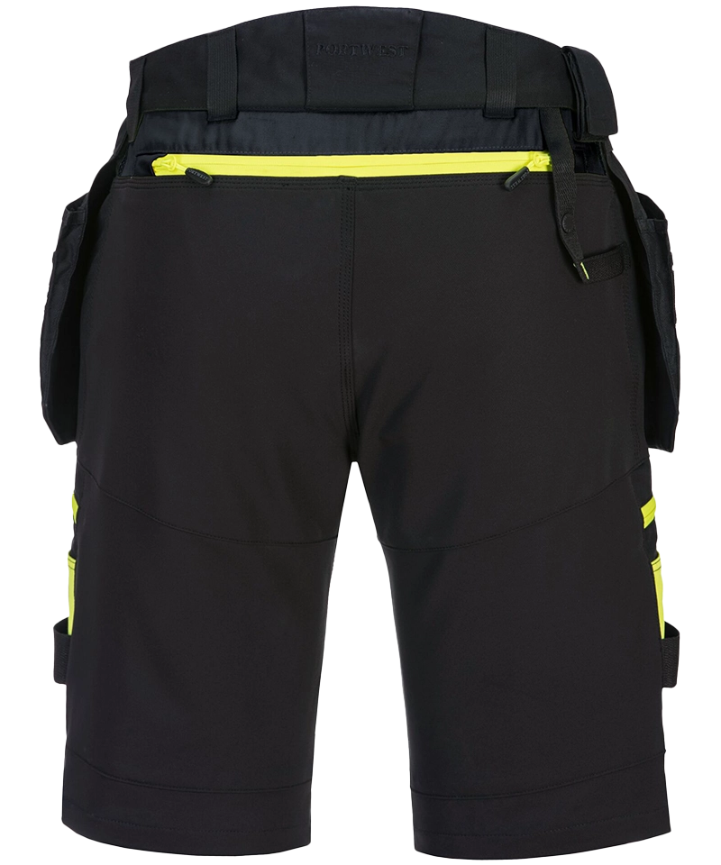 Korte werkbroek 4-way stretch DX444 achterkant