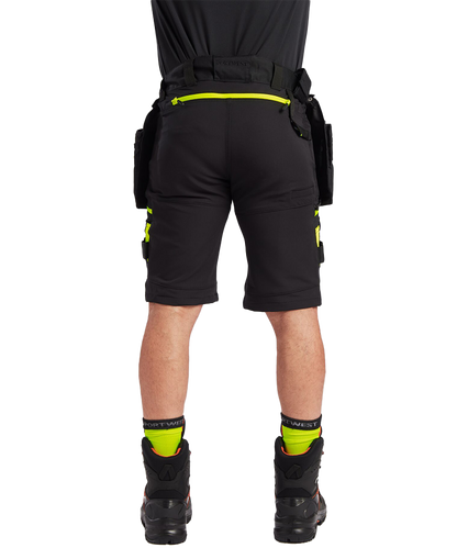 Korte werkbroek 4-way stretch DX444 aan achterkant