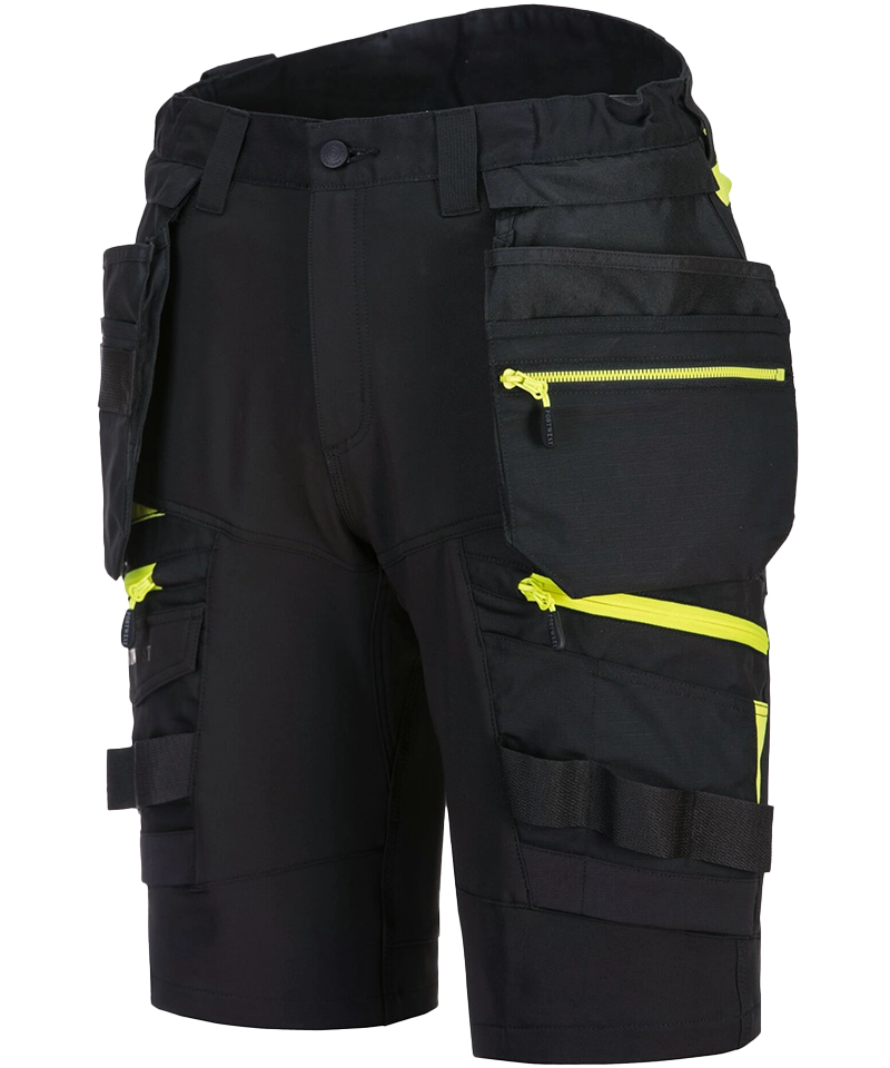 Korte werkbroek 4-way stretch DX444 zijkant