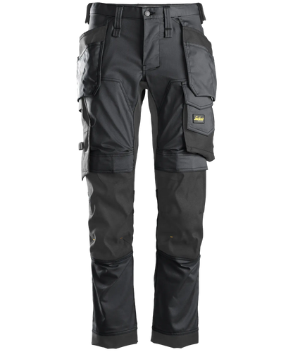 Stretch werkbroek Snickers 6241 grijs voorkant