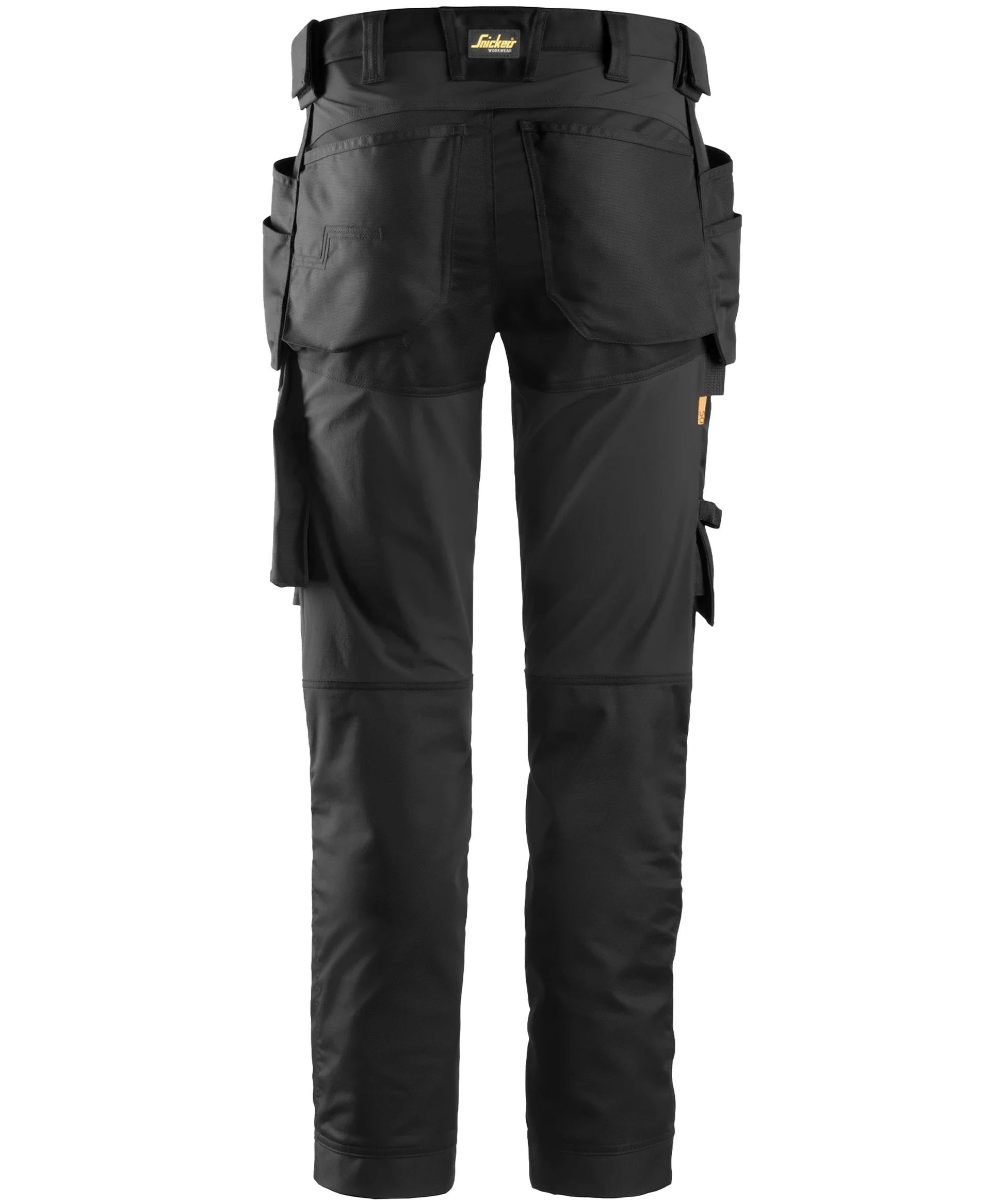 Stretch werkbroek Snickers 6241 zwart achterkant