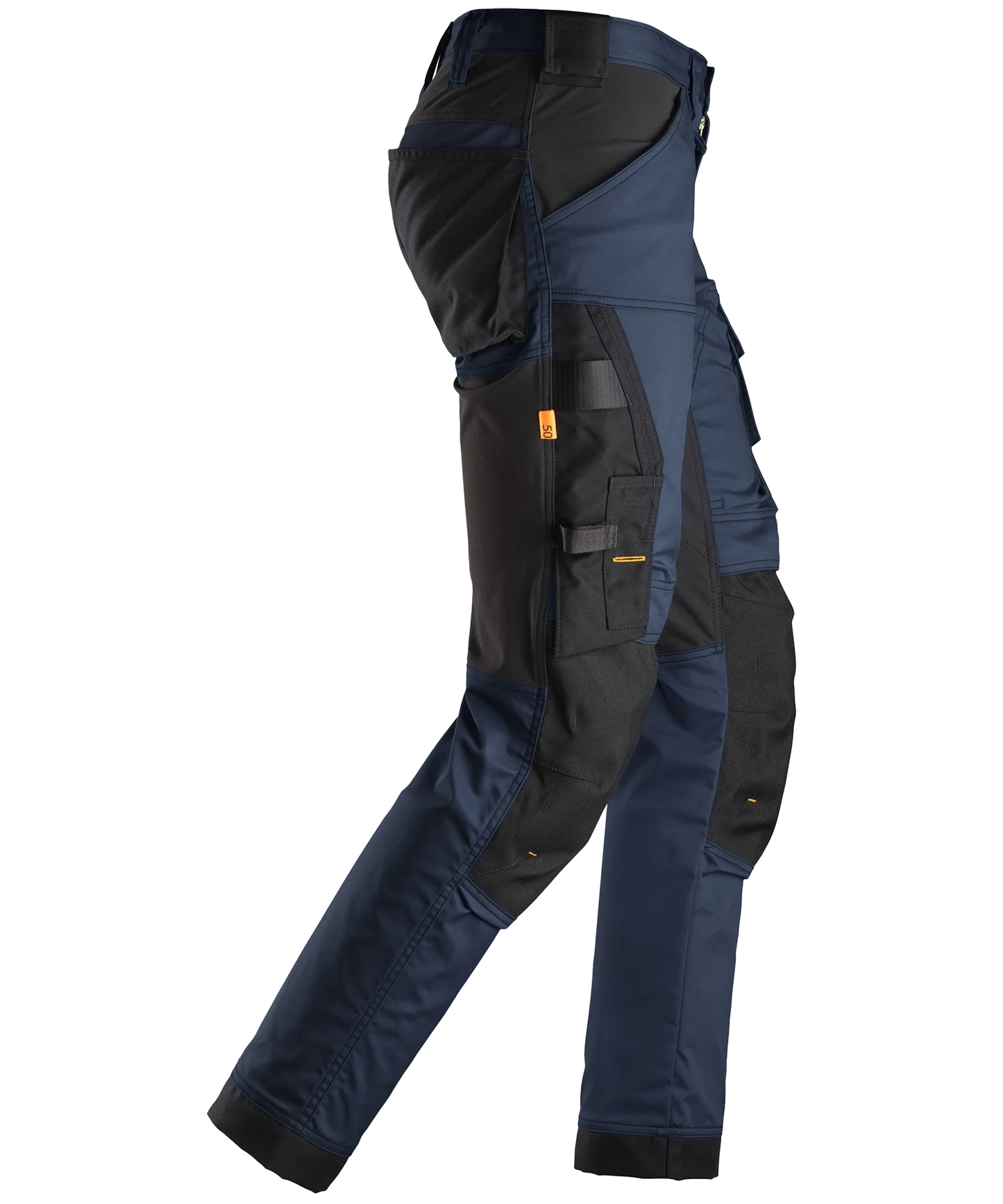 Stretch werkbroek Snickers 6341 blauw rechts
