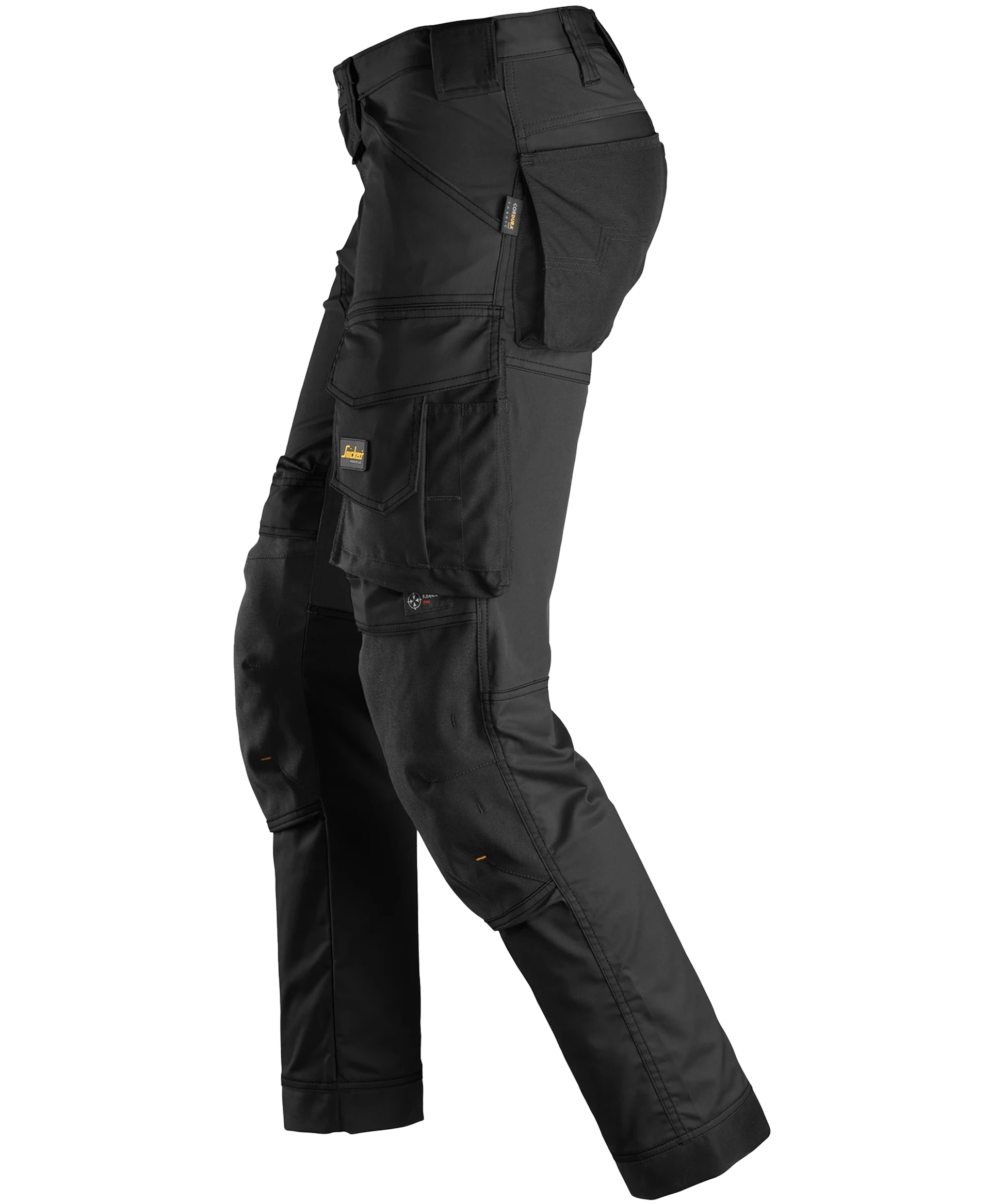 Stretch werkbroek Snickers 6341 zwart links