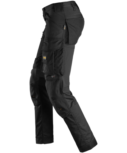 Stretch werkbroek Snickers 6341 zwart links