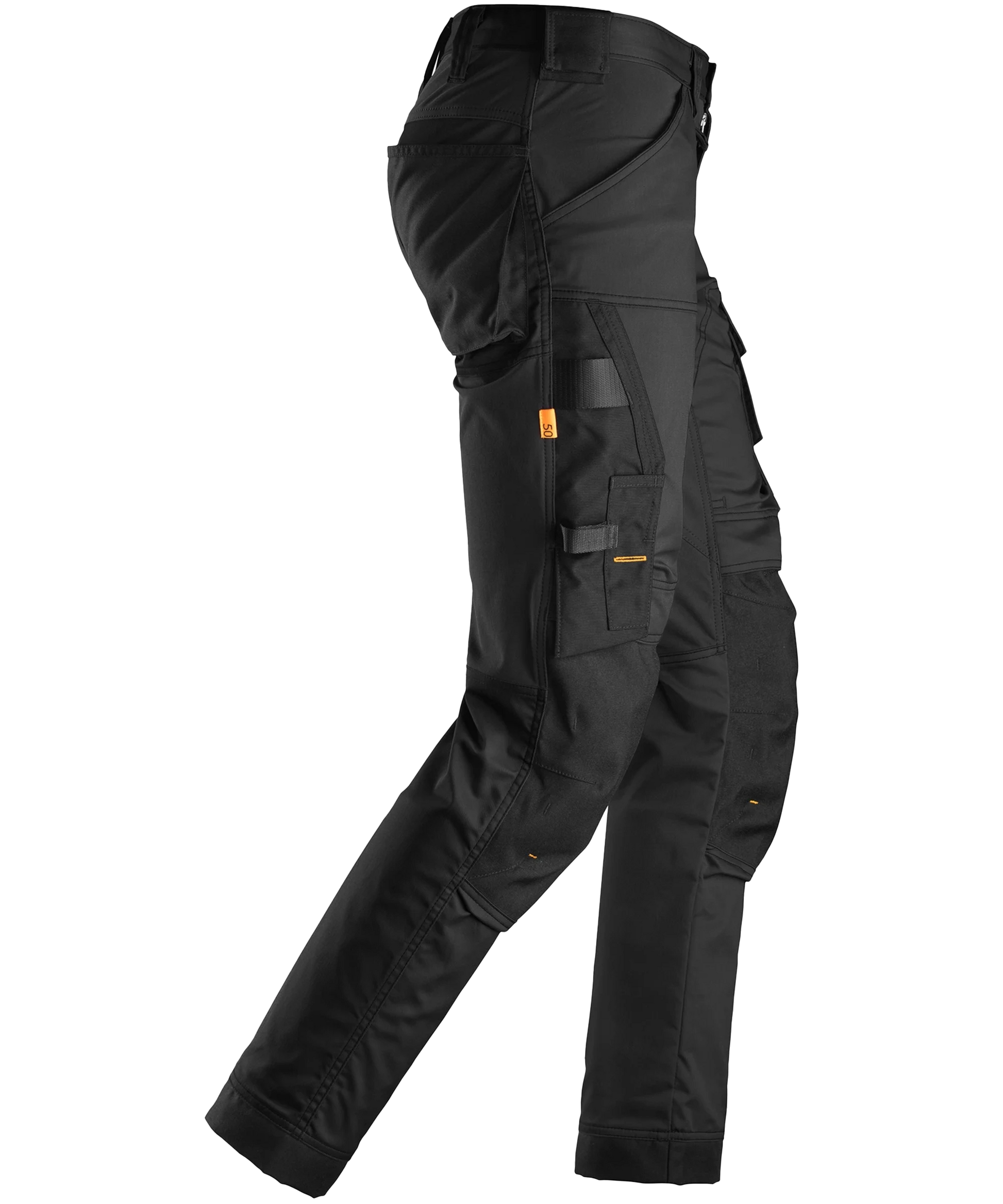 Stretch werkbroek Snickers 6341 zwart rechts