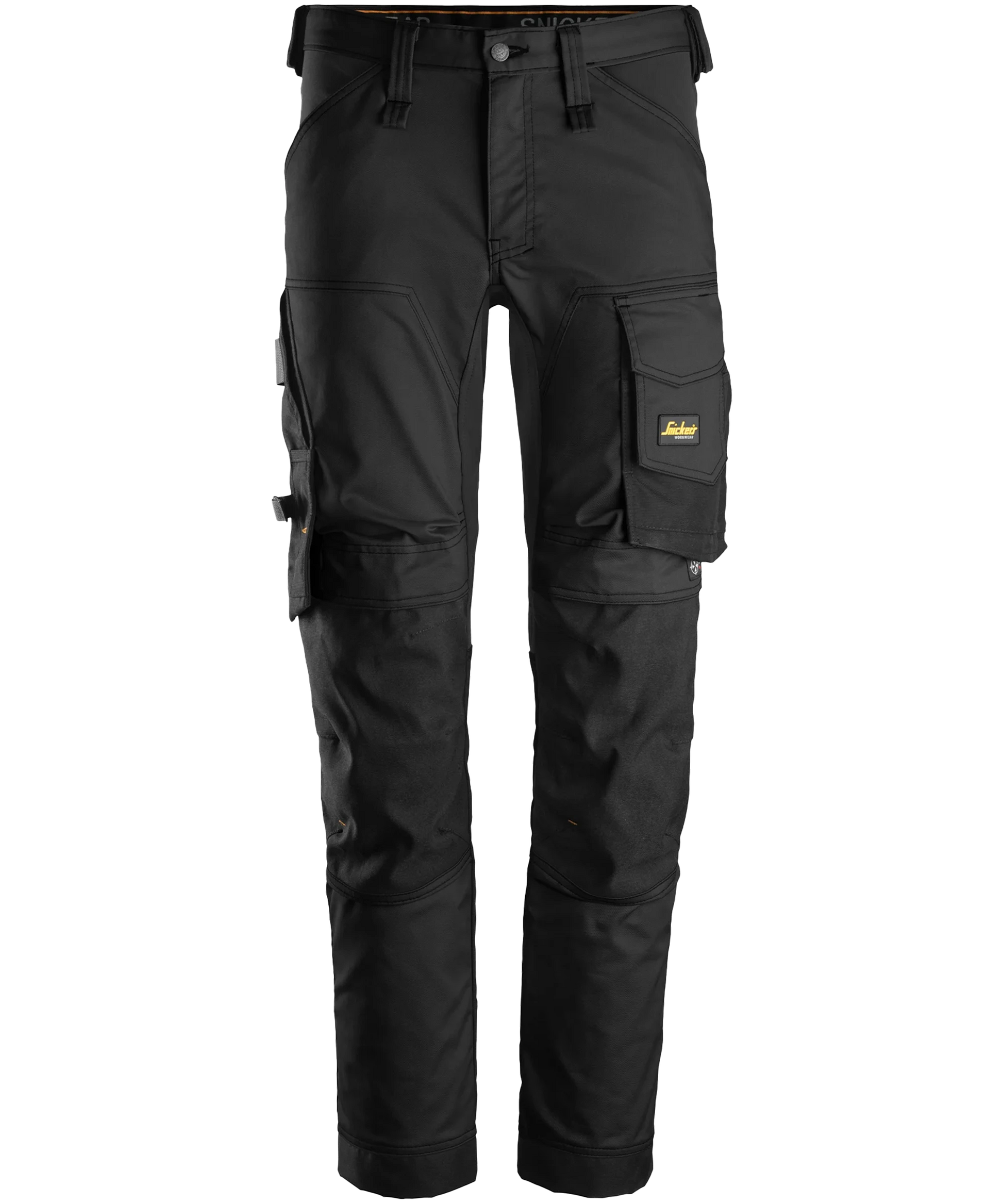 Stretch werkbroek Snickers 6341 zwart voorkant