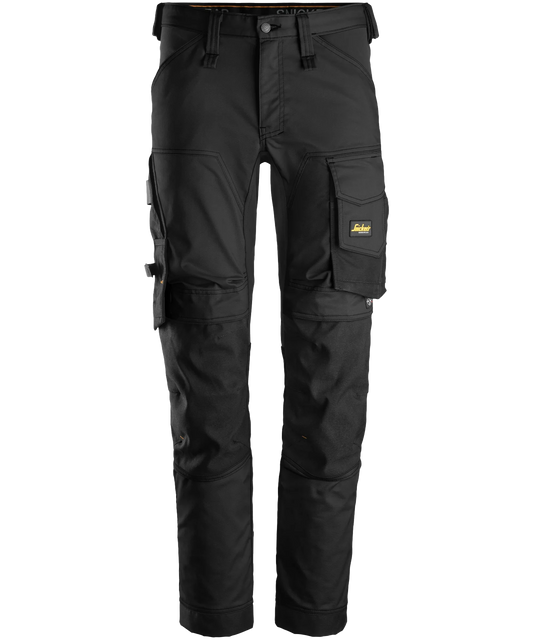 Stretch werkbroek Snickers 6341 zwart voorkant