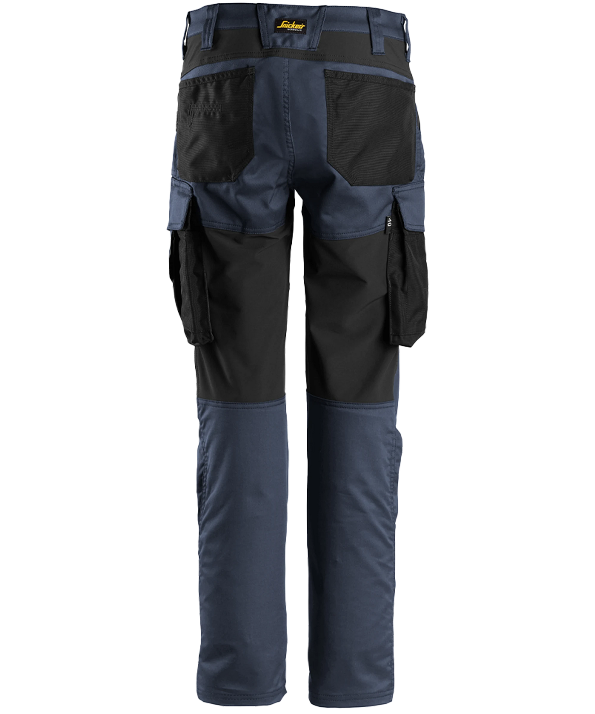 Dames werkbroek stretch Snickers 6703 blauw achterkant