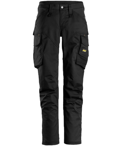 Dames werkbroek stretch Snickers 6703 zwart voorkant