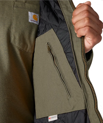 Carhartt Active werkjas 104050 groen binnenkant jas
