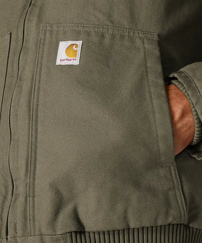 Carhartt Active werkjas 104050 groen logo zak