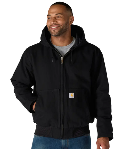 Carhartt Active werkjas 104050 zwart aan model