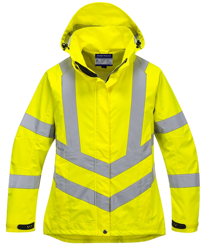 Dames ademende werkjas High-visibility LW70 voorkant