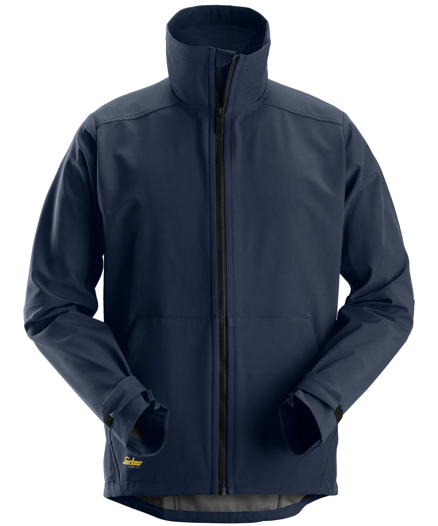 Snickers softshell werkjas 1205 blauw voorkant