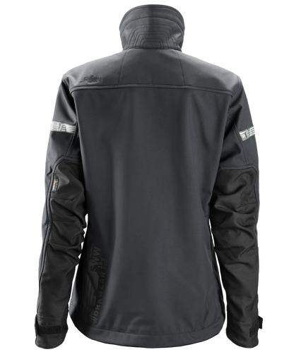 Dames Softshell jas Snickers 1207 grijs achterkant