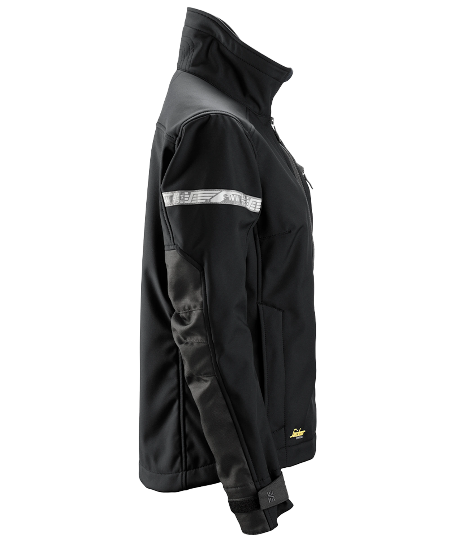 Dames Softshell jas Snickers 1207 zwart zijkant rechts