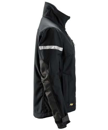 Dames Softshell jas Snickers 1207 zwart zijkant rechts