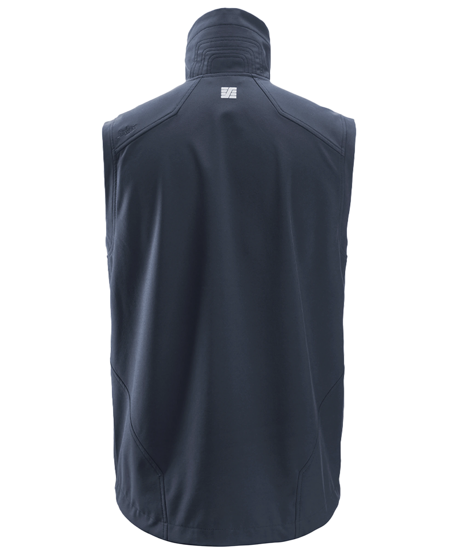 Softshell bodywarmer Snickers 4505 blauw achterkant