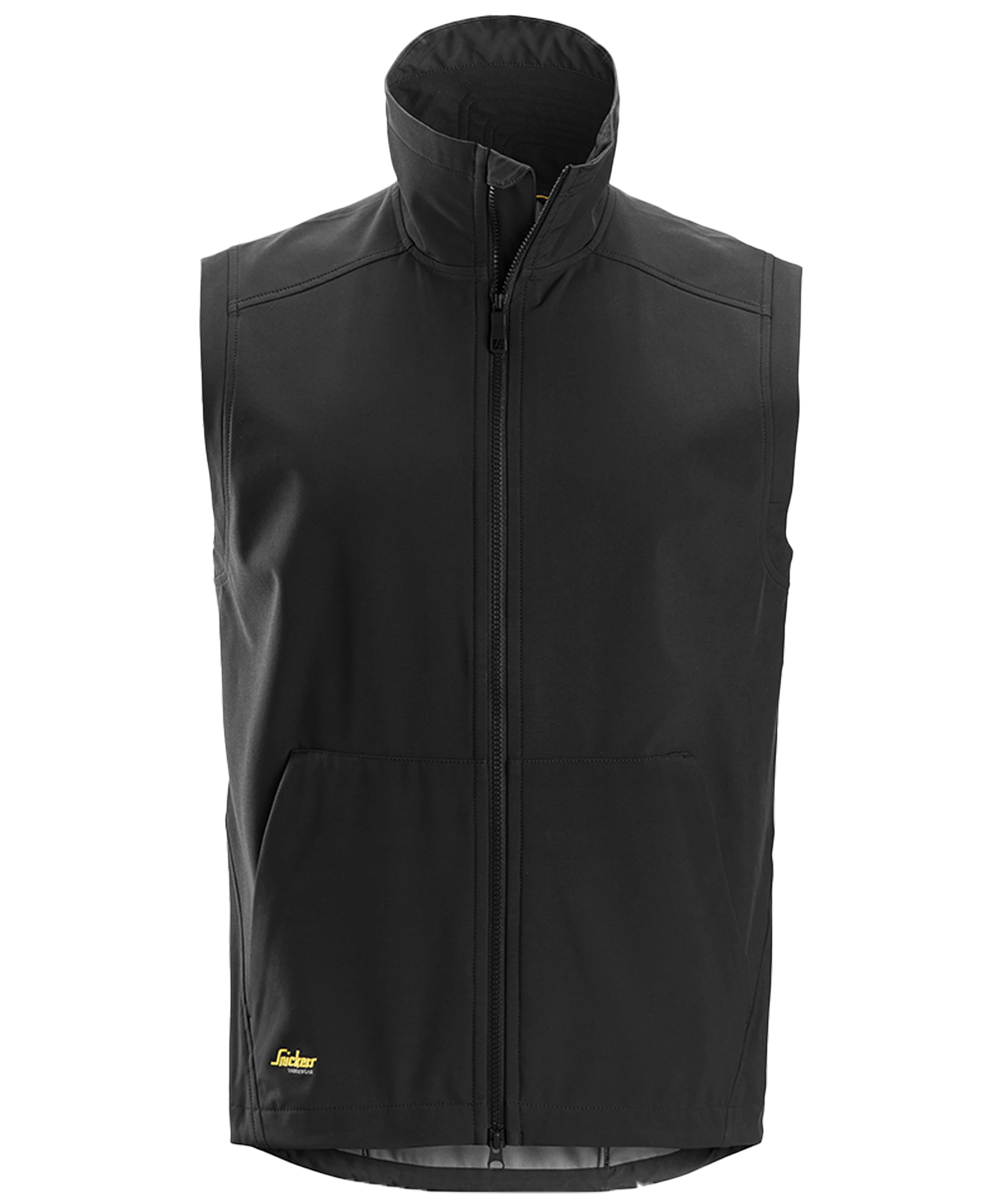 Softshell bodywarmer Snickers 4505 zwart voorkant