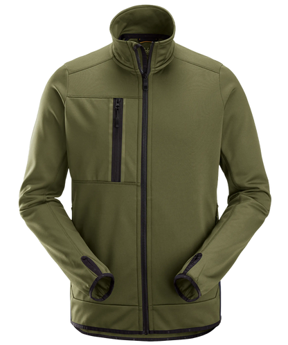 Allround jack 100% Polyester Snickers 8059 groen voorkant
