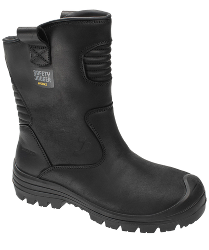 Safety Jogger werklaarzen Mayon S3S zwart schuin
