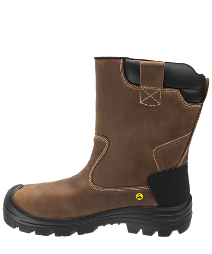 Safety Jogger werklaarzen Caldera S7S bruin binnenkant