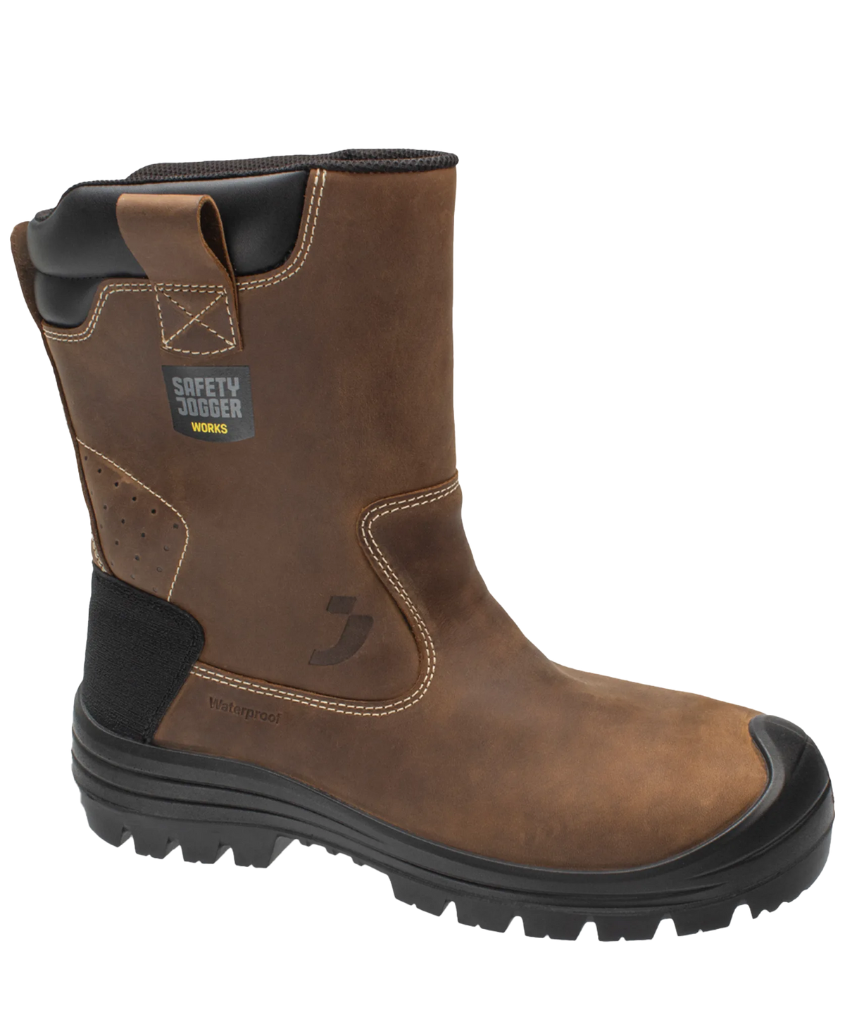 Safety Jogger werklaarzen Caldera S7S bruin schuin
