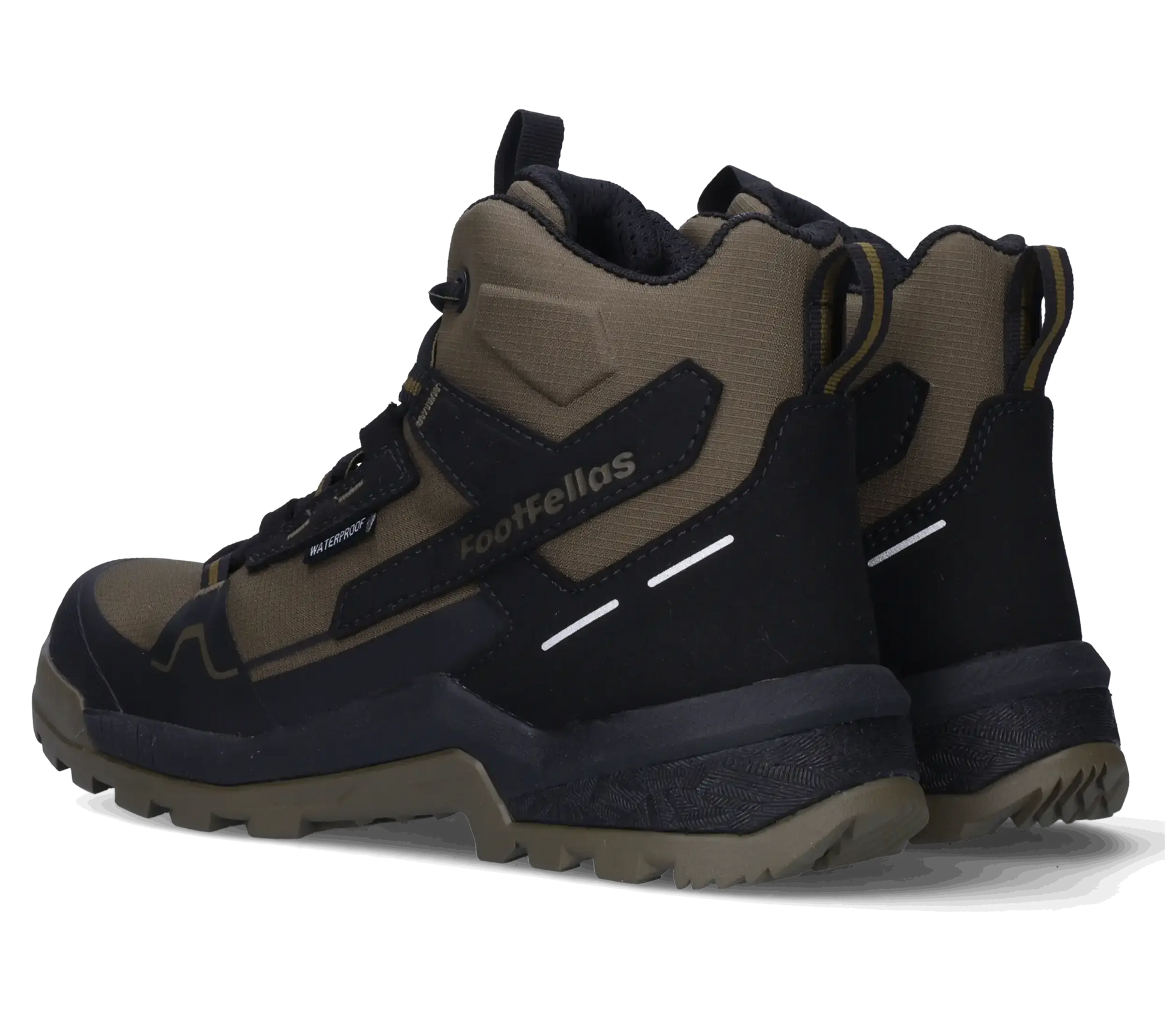 Footfellas werkschoenen davina groen achterkant paar