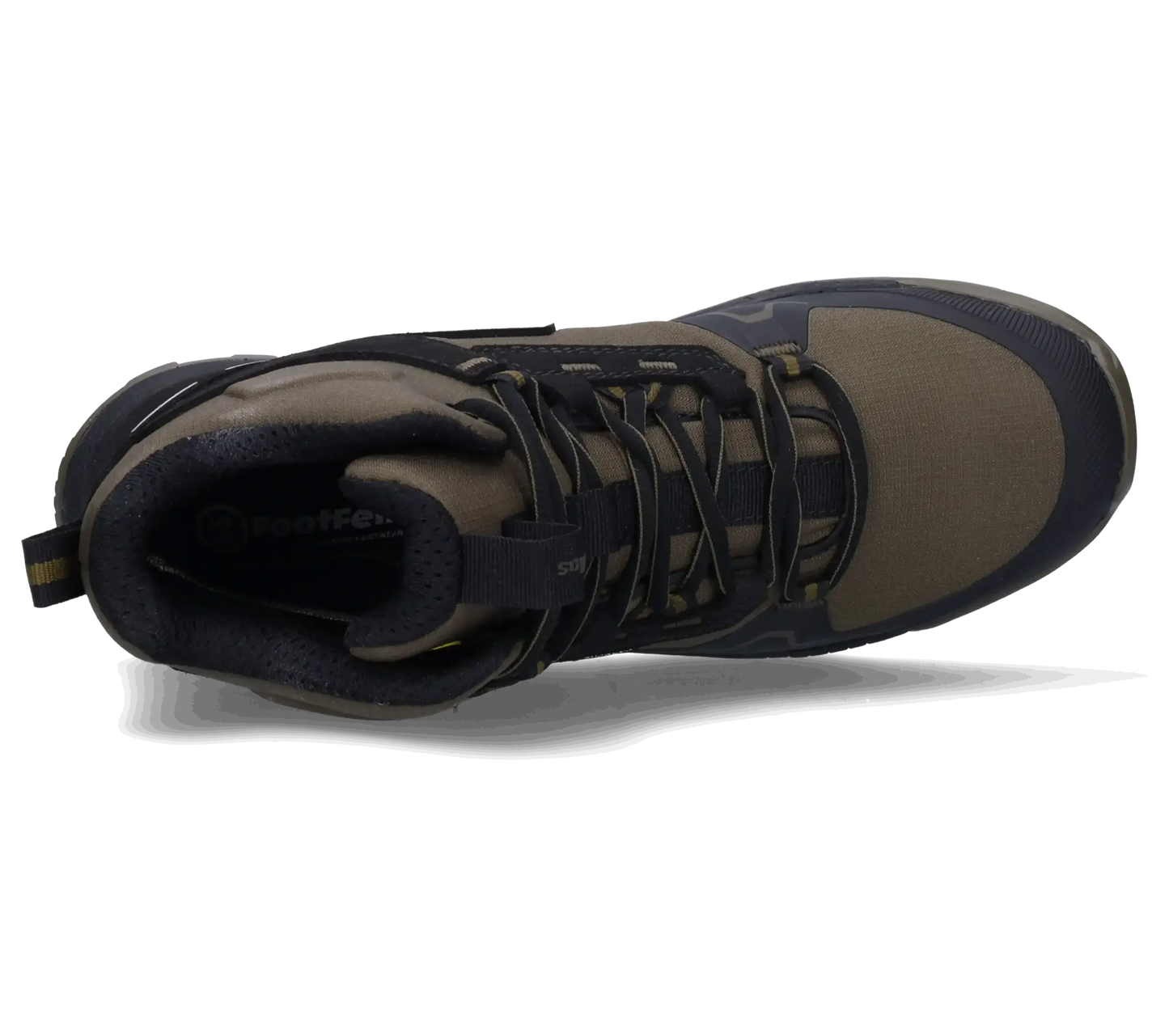 Footfellas werkschoenen davina groen bovenkant