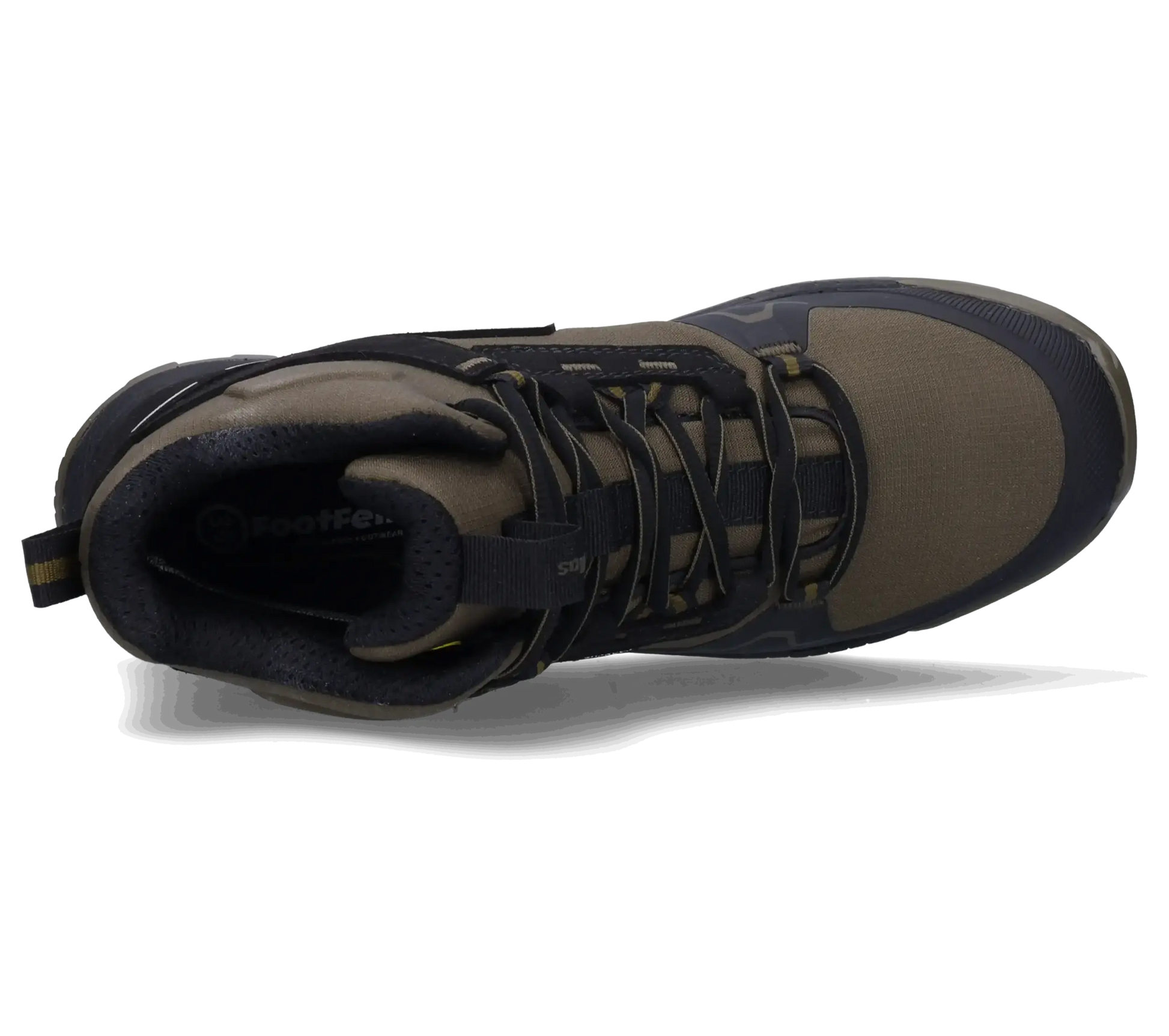 Footfellas werkschoenen davina groen bovenkant