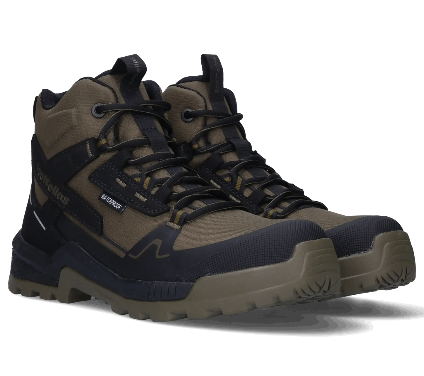 Footfellas werkschoenen davina groen voorkant paar