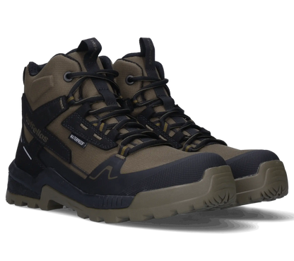 Footfellas werkschoenen davina groen voorkant paar