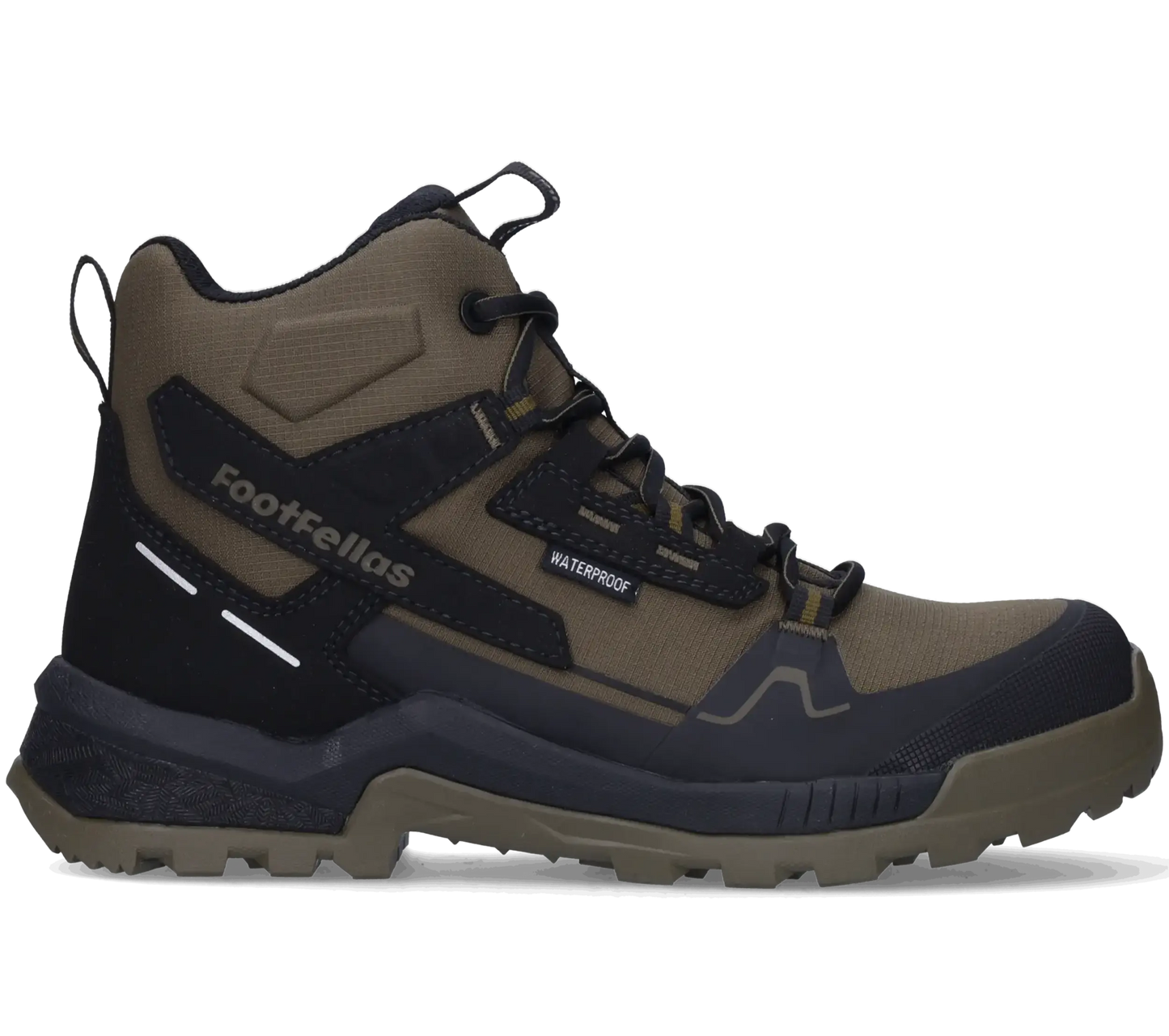 Footfellas werkschoenen davina groen voorkant rechts 